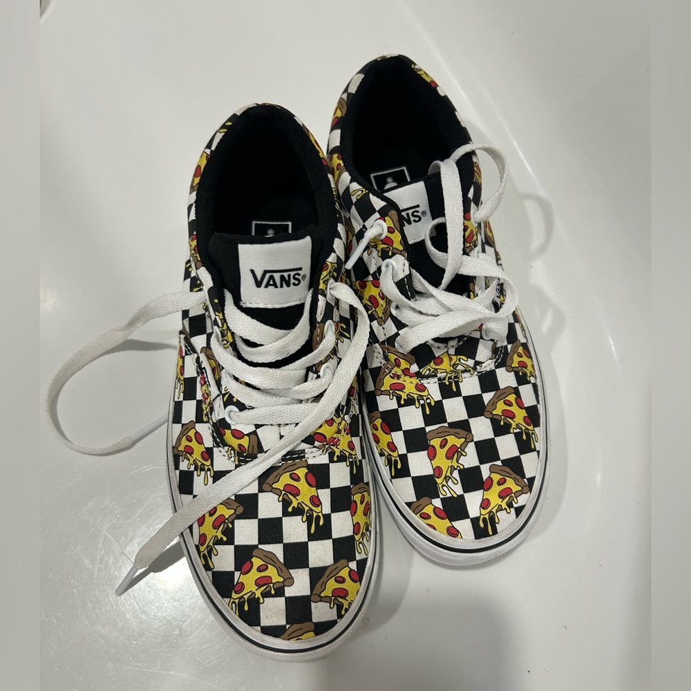 Vans Kids Checkered Pizza Sneakers